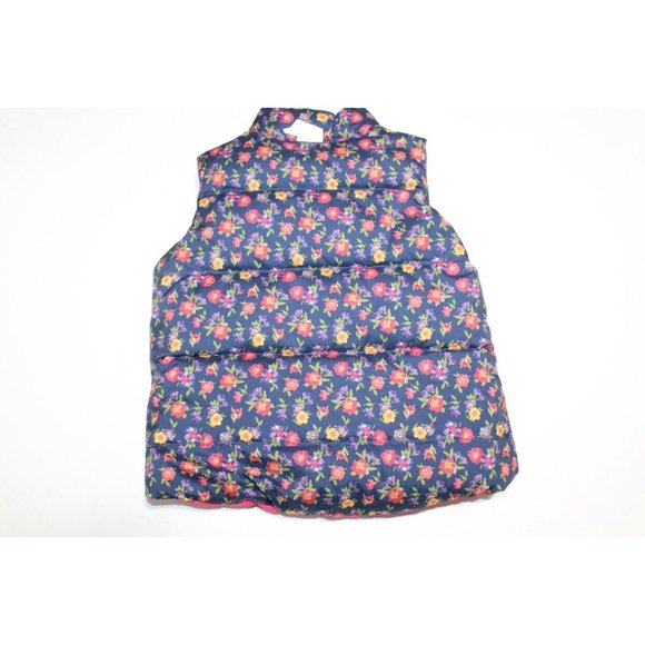 Ralph Lauren Reversible Pink / Blue Floral Toddler zip Down Puffy Vest 3/3T VGC - Picture 3 of 7